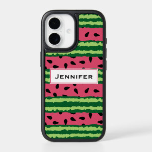 Cute Watermelon Pattern Pink & Green iPhone 17 Case