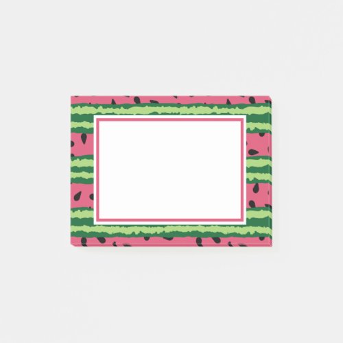 Cute Watermelon Pattern Pink  Green Post_it Notes