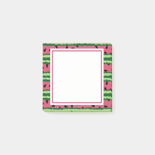 Cute Watermelon Pattern Pink  Green Post_it Notes