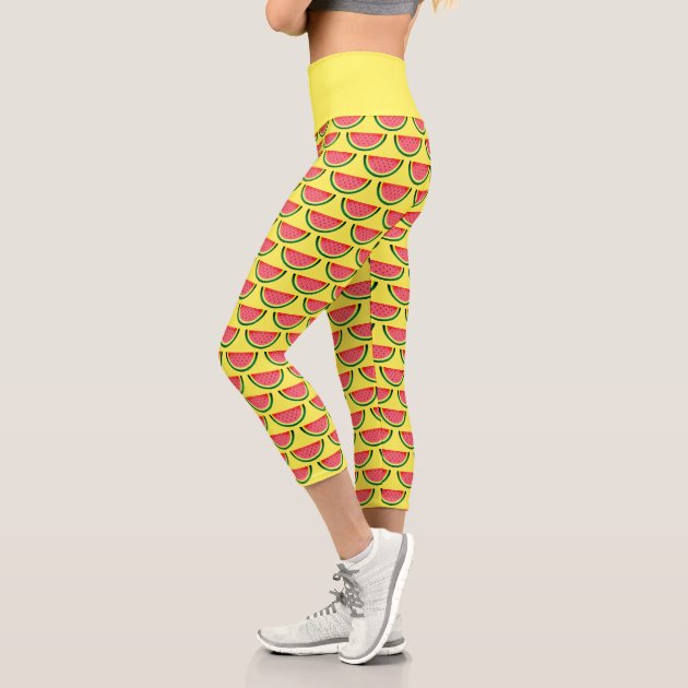 watermelon print leggings