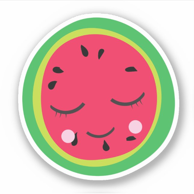 Cute watermelon  sticker (Front)