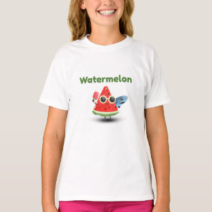 Cute Watermelon Summer Beach Character Art T-Shirt