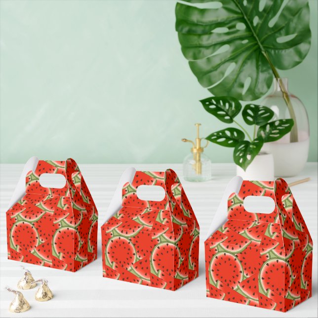 Cute watermelon tiled pattern party favor boxes (Multiple)