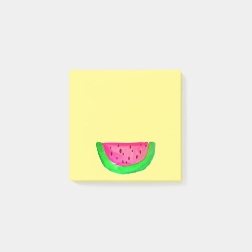 Cute watermelon watercolor pop art fruit post_it notes