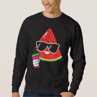 Cute Watermelon Watermelon Frappe   Summer Fruit Sweatshirt