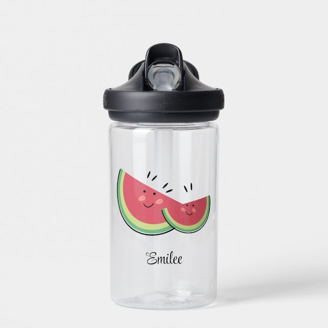 Cute Watermelons Fruit Water Bottle (Front)