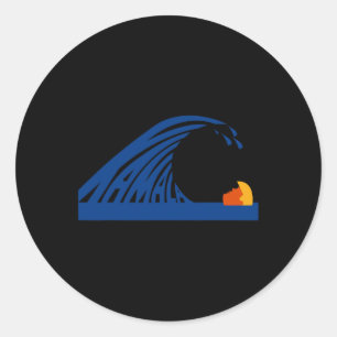 Cute Wave Of Blue Wave Kamala For Kamala Funny Tru Classic Round Sticker