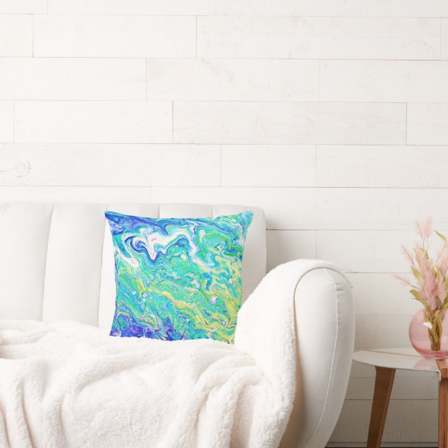 Cute Waves Patterns. Buy Now Throw Pillow (Couch)