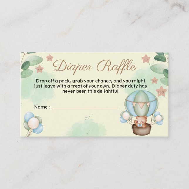 cute we can bearly wait baby  enclosure card (Front)