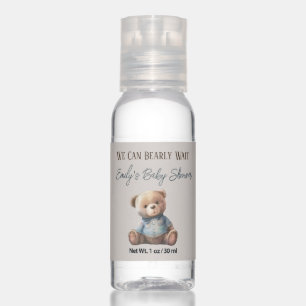Cute We Can Bearly Wait Baby Shower Hand Sanitizer