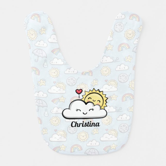 Cute Weather Baby Bib (Front)