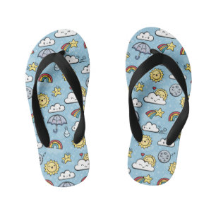 Cute Weather Kid's Flip Flops