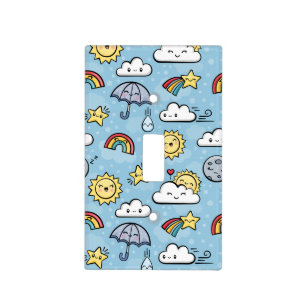 Cute Weather Light Switch Cover