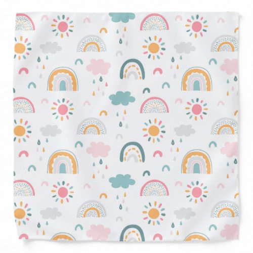 Cute Weather Pattern Bandana