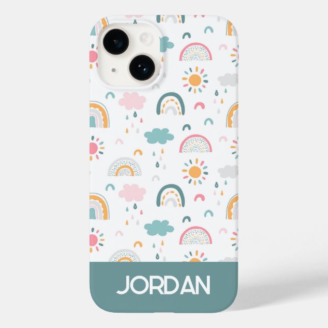 Cute Weather Pattern Case-Mate iPhone Case (Back)