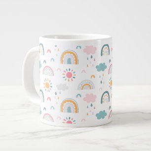 Cute Weather Pattern Giant Coffee Mug