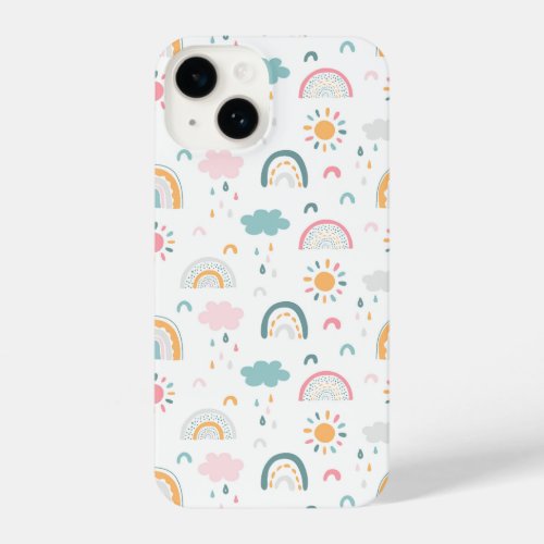 Cute Weather Pattern iPhone 14 Case