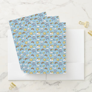 Cute Weather Pocket Folder