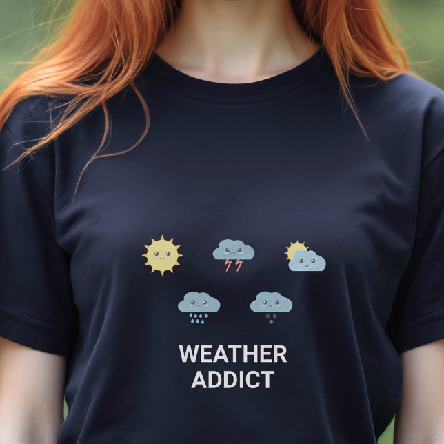 Cute Weather Symbols Tri-Blend Shirt (Cute Weather Symbols T-Shirt)