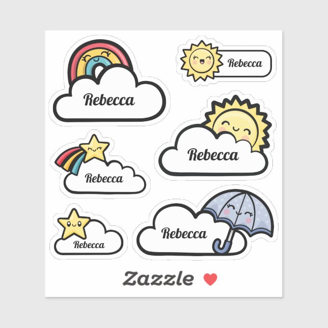 Cute Weather Vinyl Sticker (Sheet)
