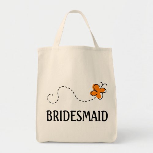 Cute Wedding Bridesmaid Tote Bag