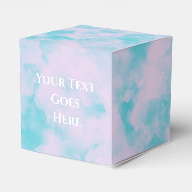 Cute Wedding Cake Favor Box (Back Side)