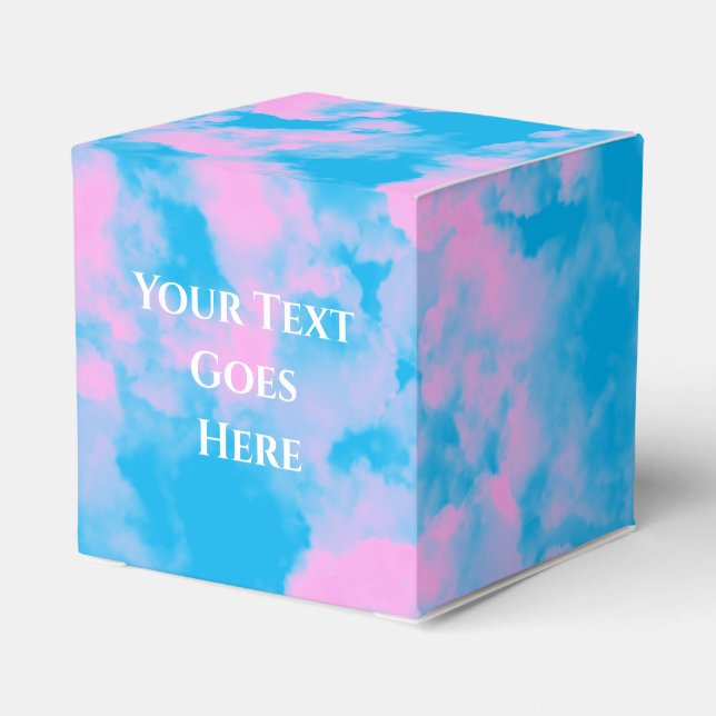 Cute Wedding Cake Favor Box (Back Side)