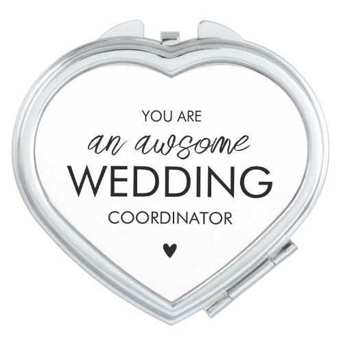 Cute Wedding Coordinator Compact Mirror