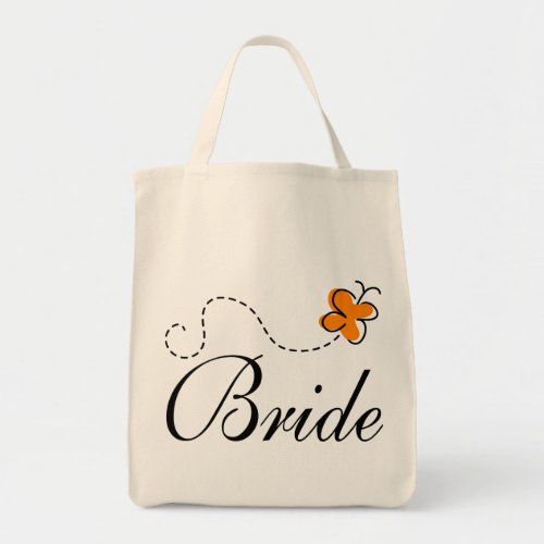 Cute Wedding Day Bride Tote Bag