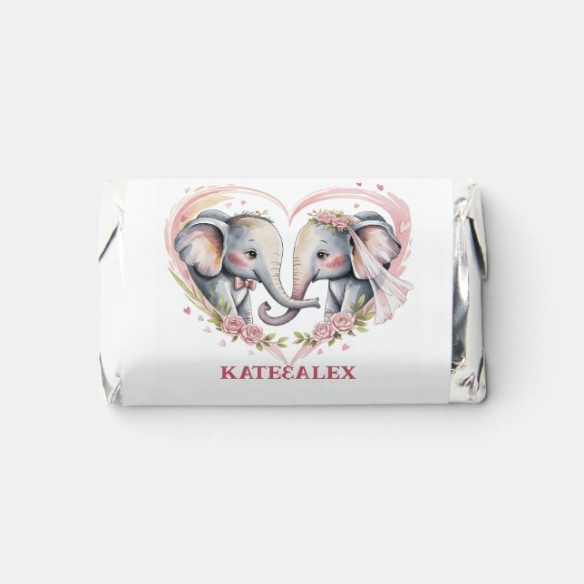 Cute Wedding Favors Hershey's Miniatures (Front)