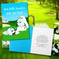 Cute Wedding Golf Balls Congratulations 