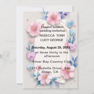 CUTE WEDDING INVITATION