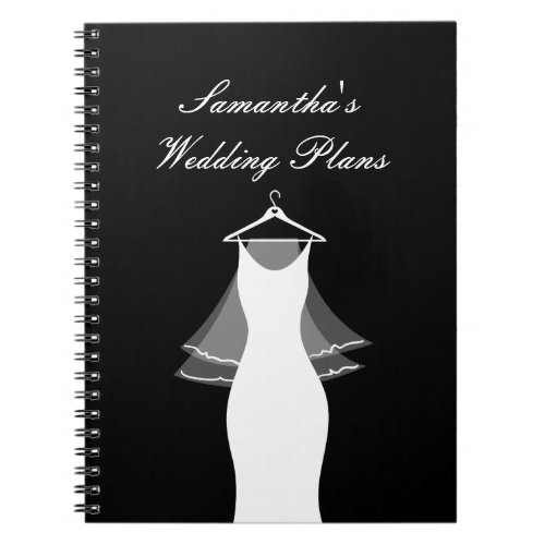 Cute wedding planner organizer notebook for bride