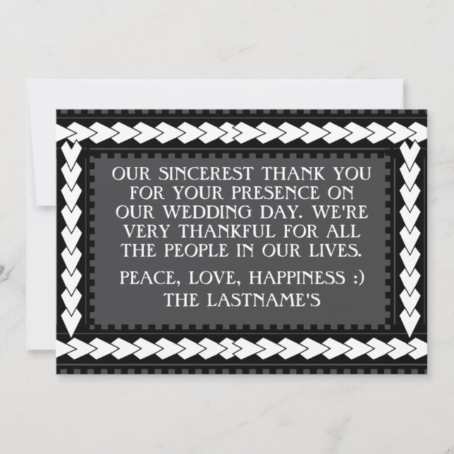 Cute Wedding Thank You Cards (Front)