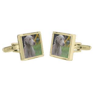 Cute Weimaraner Dog Cufflinks
