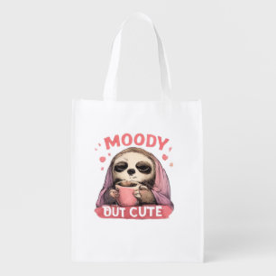Cute Weird Humor Graphic  Grocery Bag