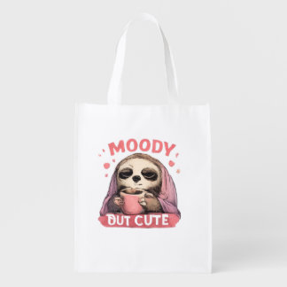 Cute Weird Humor Graphic Grocery Bag