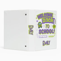 Cute Welcome Back To School Purple Green