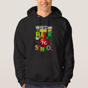 Cute Welcome Back To School  Student Teacher Women Hoodie