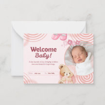 Cute Welcome Little One Card 