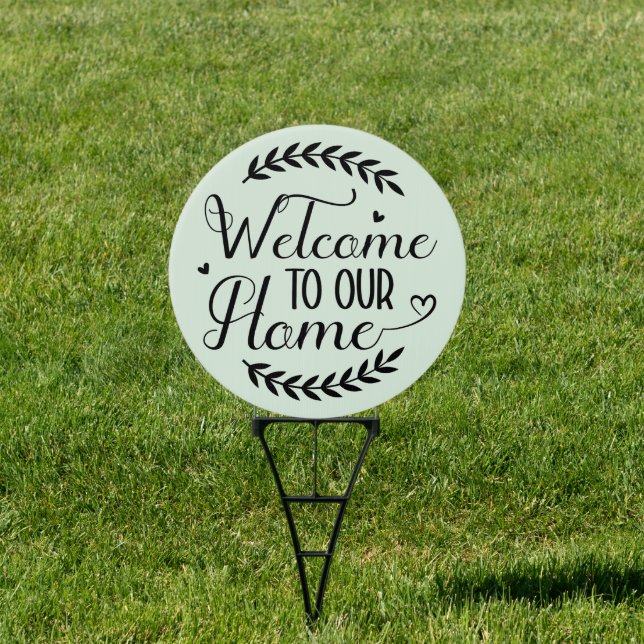 cute welcome our home word art sign (Insitu)