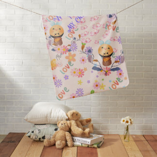 Cute "Welcome to My Crib" Baby Blanket" Blanket