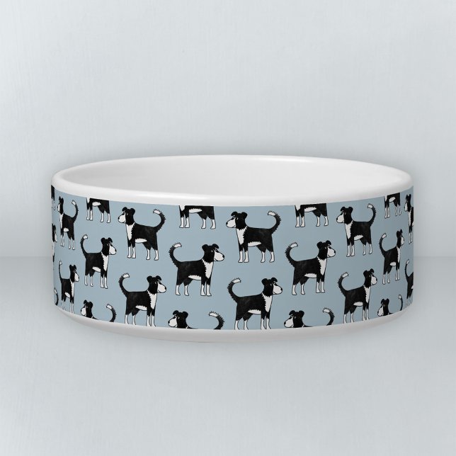 Cute Welsh Border Collie Sheep Dog Pattern Bowl (Creator Uploaded)
