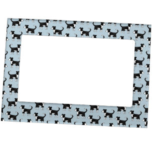 Cute Welsh Border Collie Sheep Dog Pattern Magnetic Frame