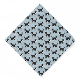Cute Welsh Border Collie Sheepdog Pattern Bandana