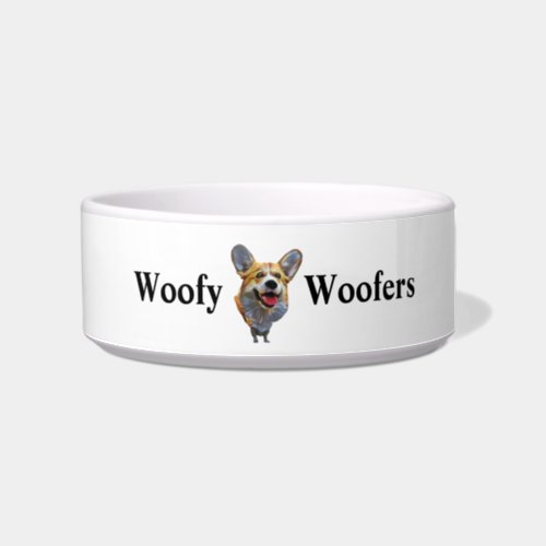 Cute Welsh Corgi Dog Bowl