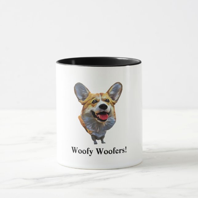 Cute Welsh Corgi Dog Mug (Center)