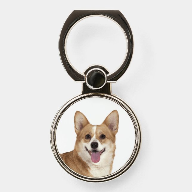 Cute Welsh Corgi Dog Pet Animal  Phone Ring Stand (Front)