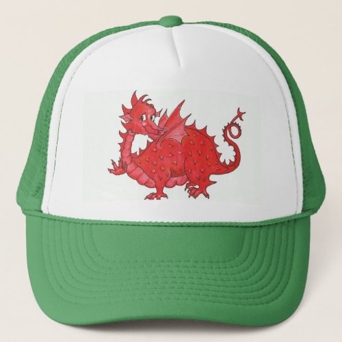 Cute Welsh Red Dragon Trucker Hat
