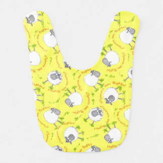 Cute Welsh Sheep, Wales Forever, Baby Bib